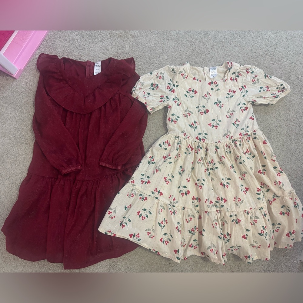 5T Carters Holiday Dresses